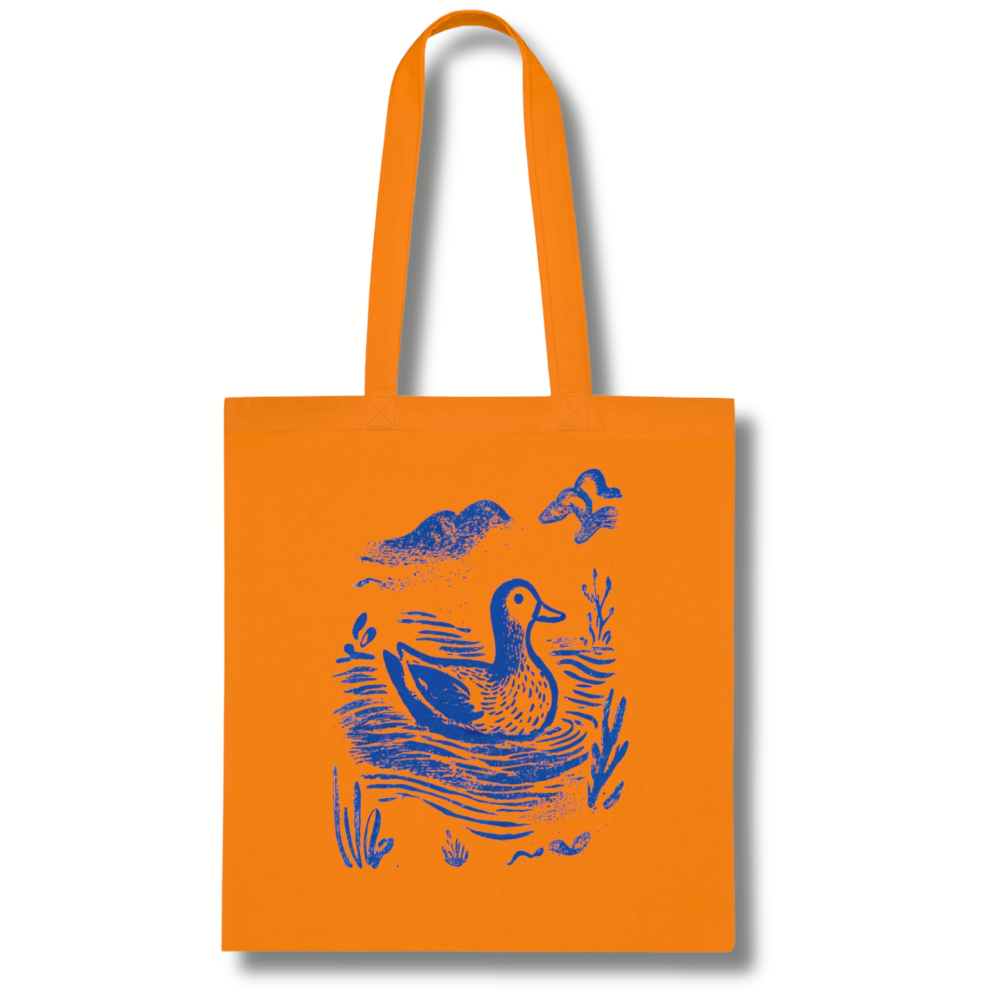 Rustic Print Duck Cotton Tote Bag