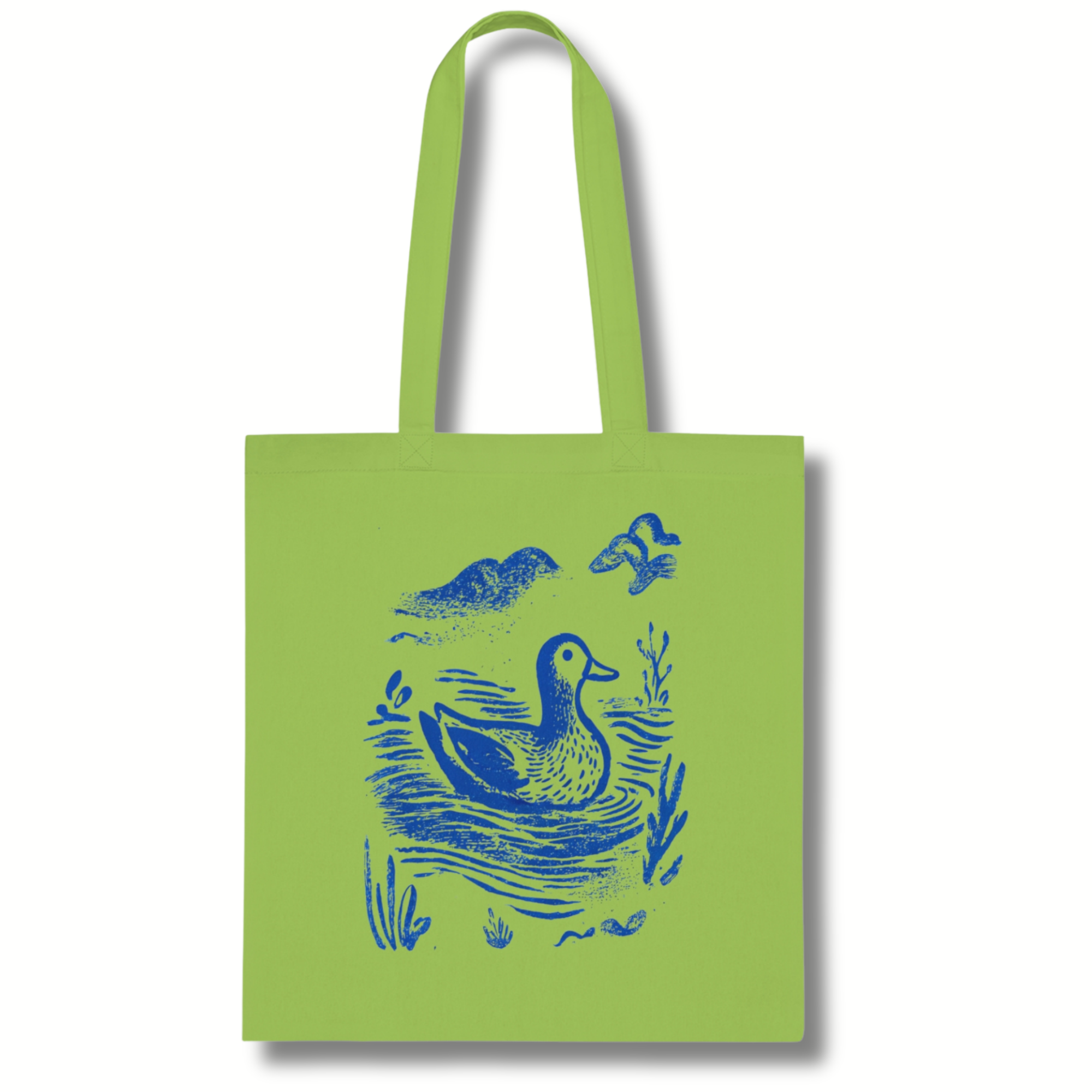Rustic Print Duck Cotton Tote Bag