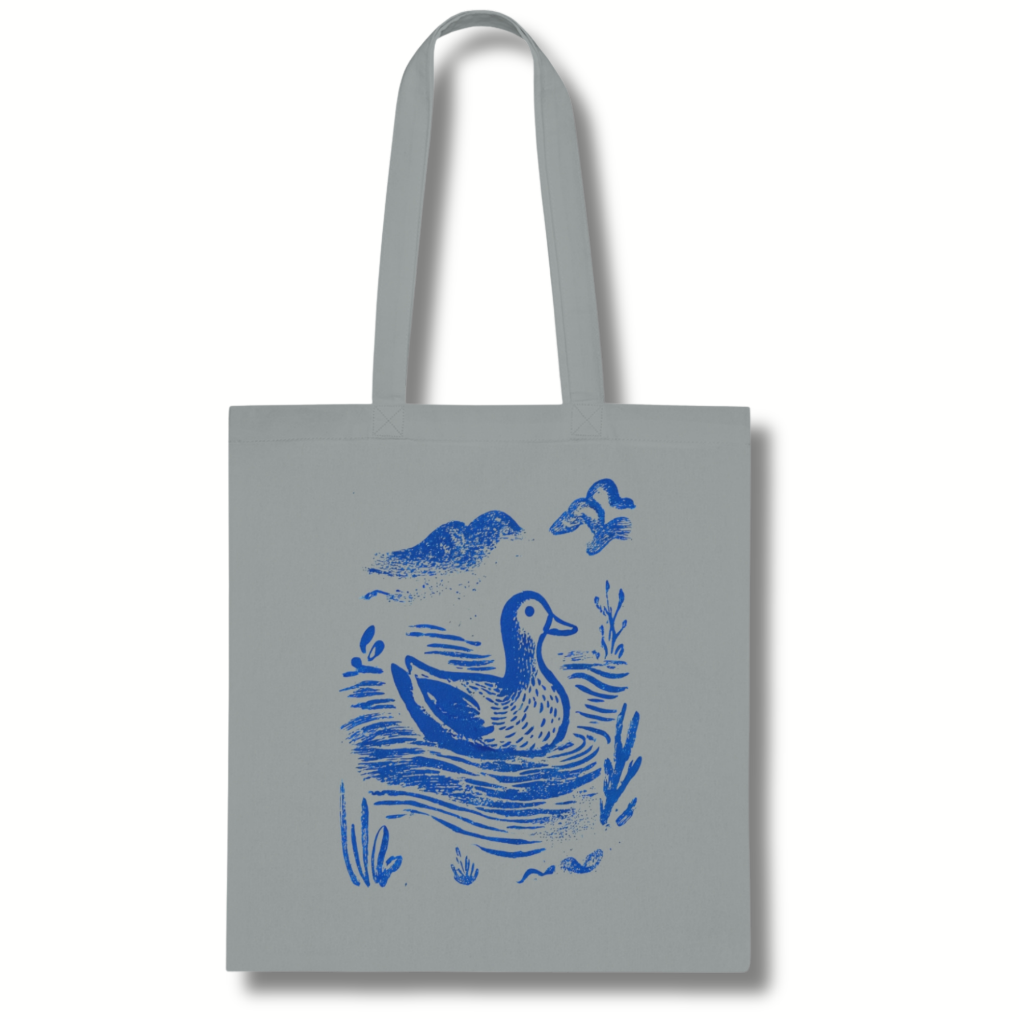 Rustic Print Duck Cotton Tote Bag