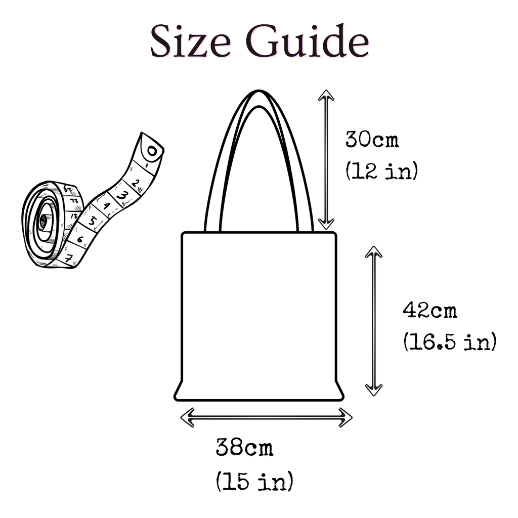 ‘Majestic Chaos’ Swan Cotton Tote Bag