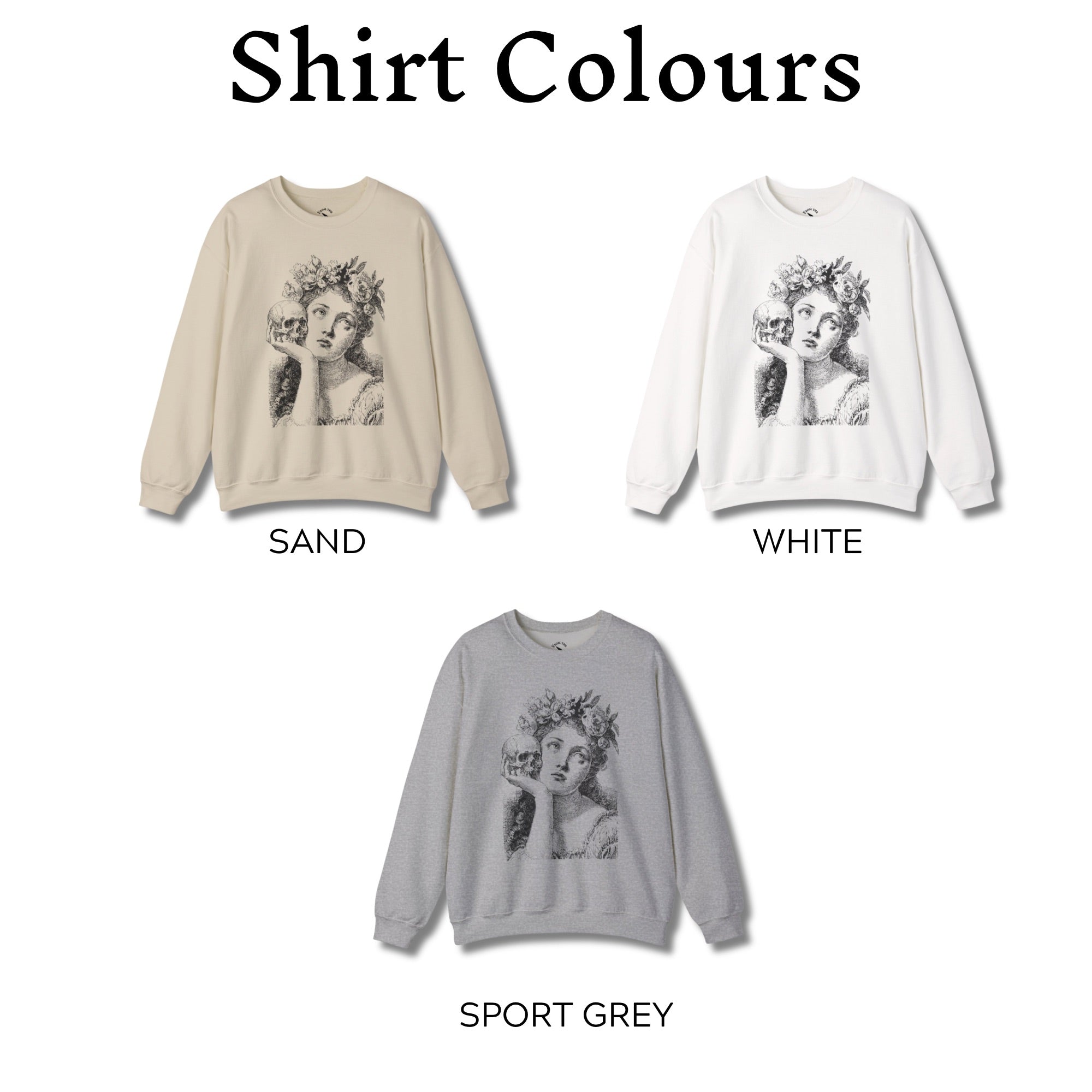 Skull and Floral Sweatshirt