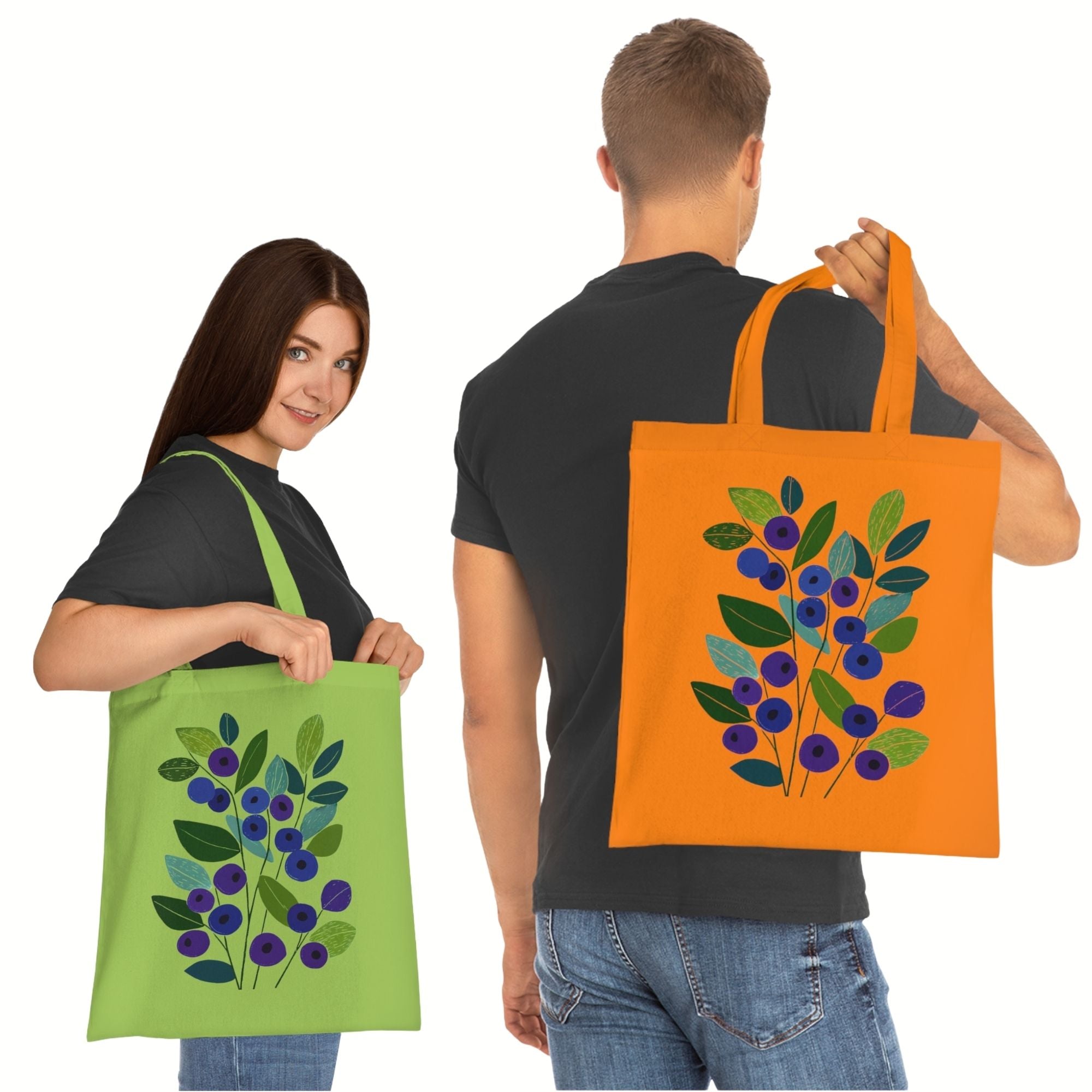 Bilberry Cotton Tote Bag
