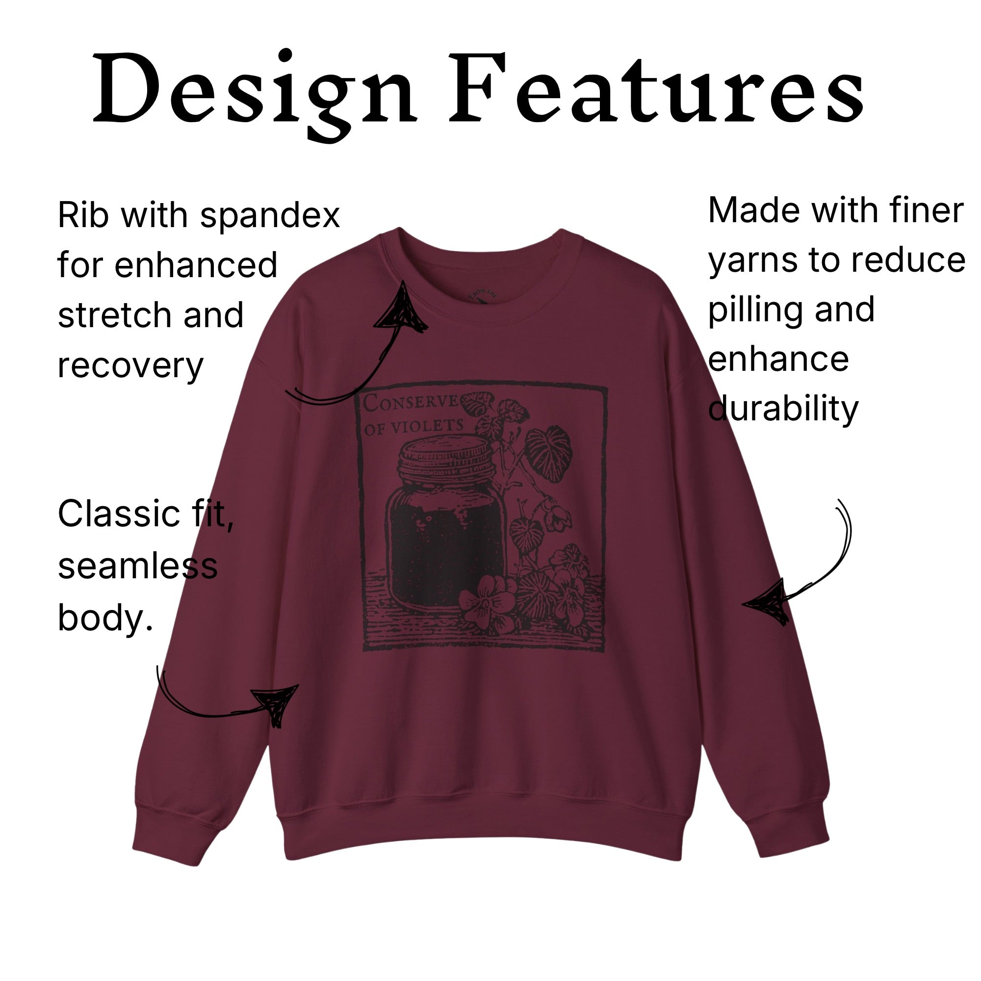 Conserve of Violets Sweatshirt