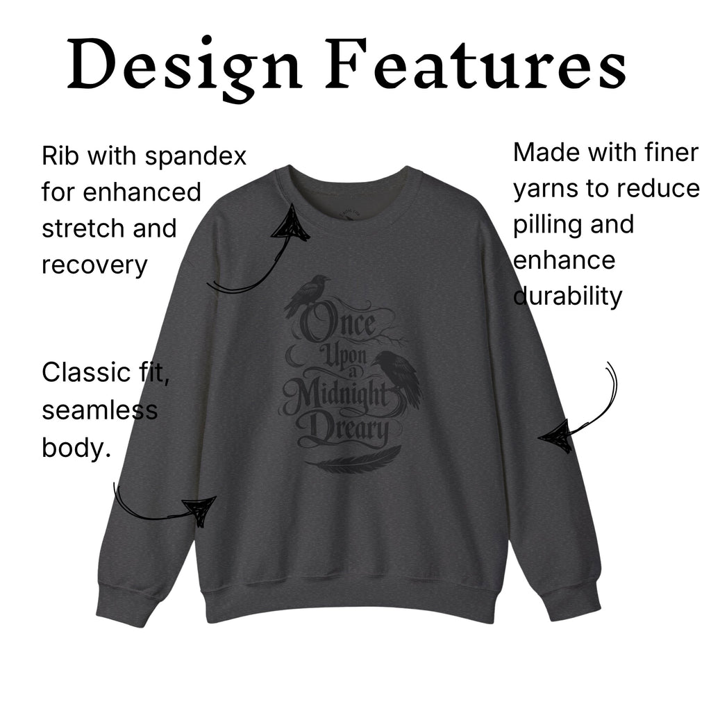 Upon a Midnight Dreary Poe Sweatshirt