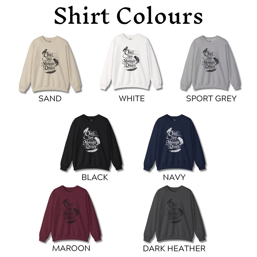 Upon a Midnight Dreary Poe Sweatshirt
