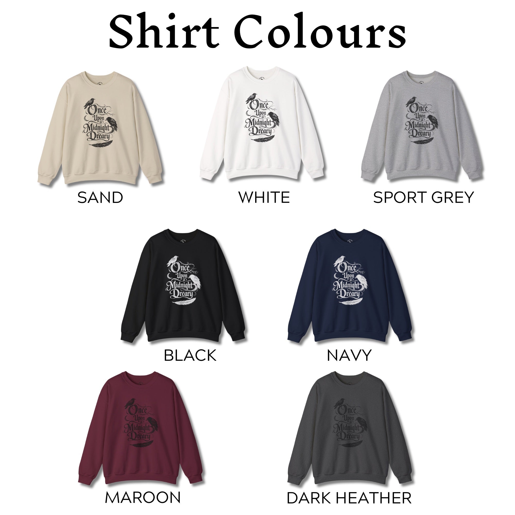 Upon a Midnight Dreary Poe Sweatshirt
