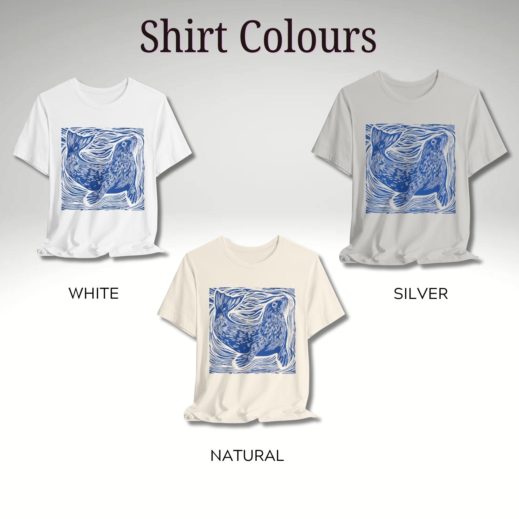 Curious Seal Rustic Print Tee