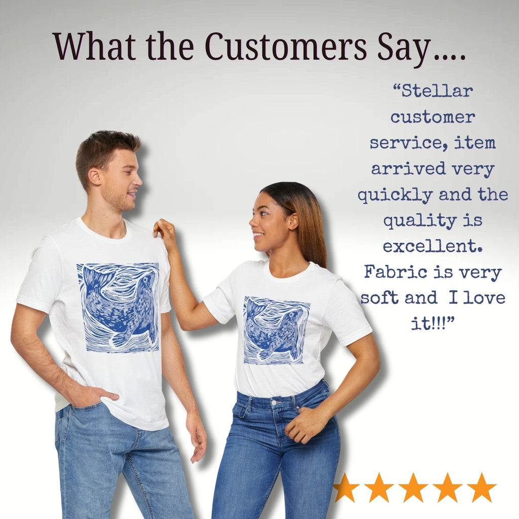 Curious Seal Rustic Print Tee