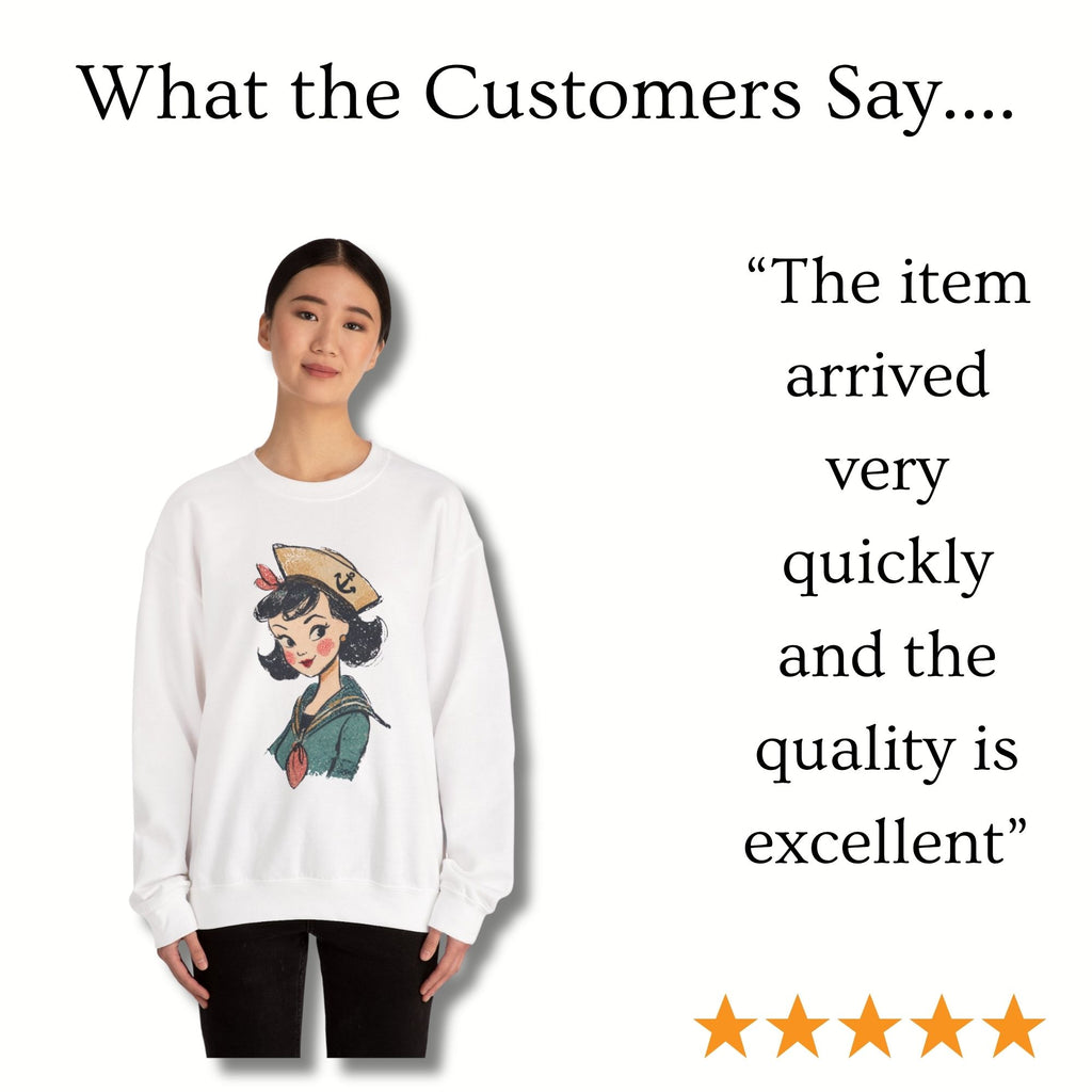 Vintage Sailor Girl Sweatshirt