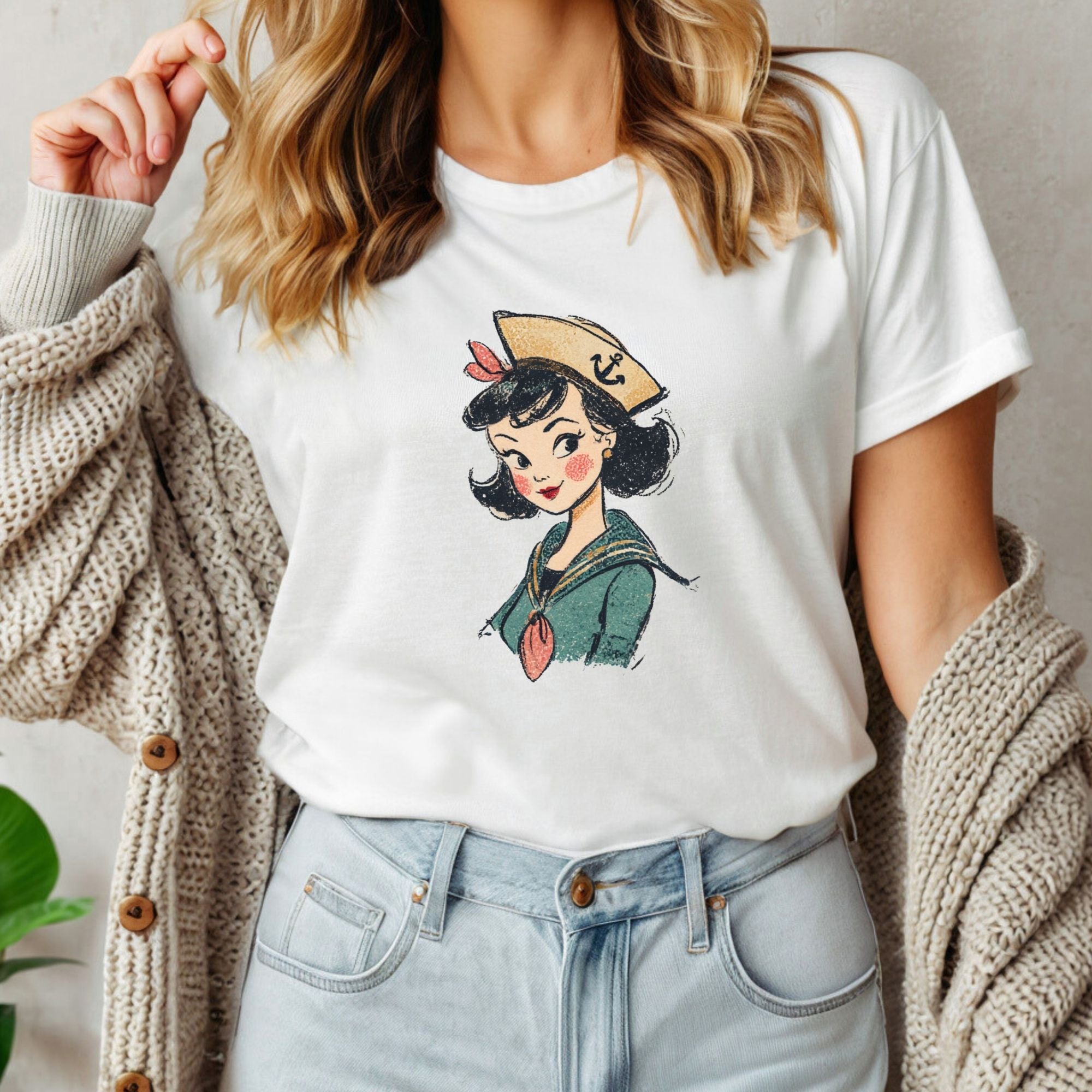Vintage Sailor Girl Tee