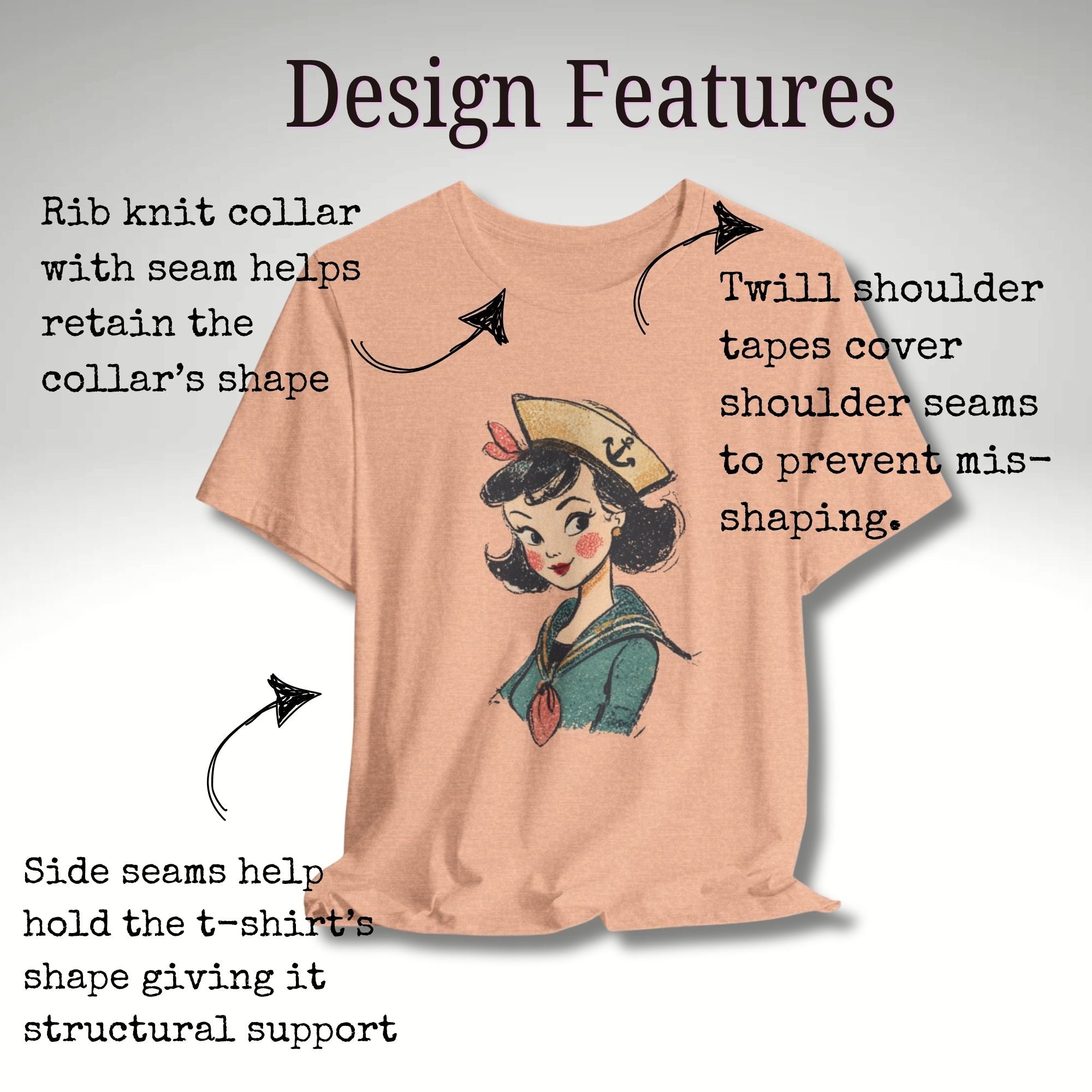 Vintage Sailor Girl Tee