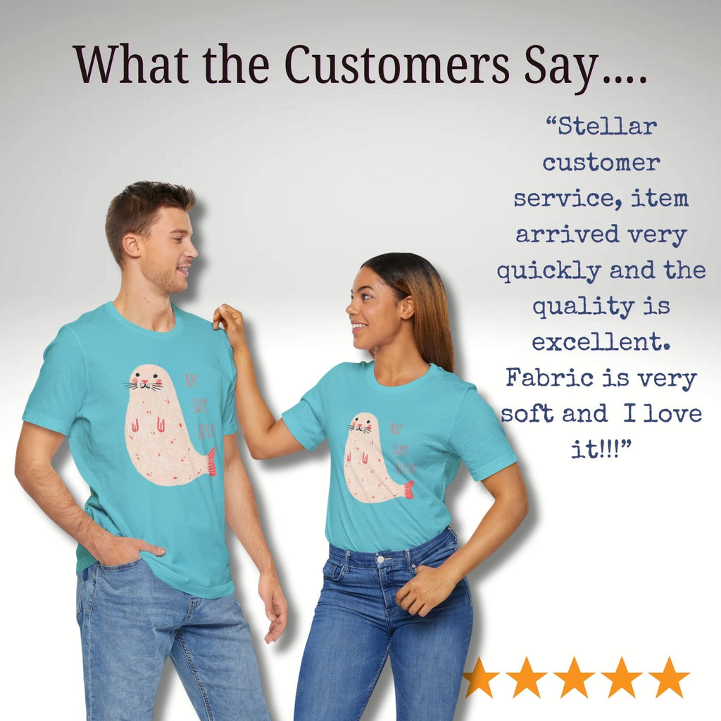 ‘Nap, Swim, Repeat’ Seal Tee