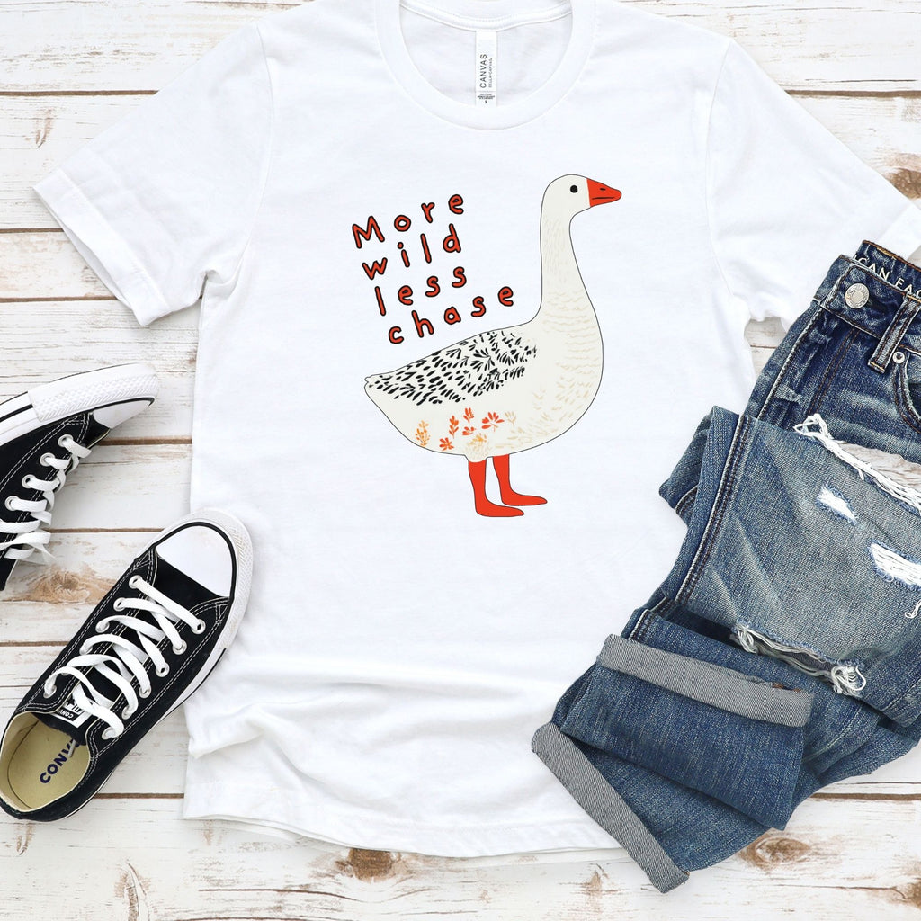 ‘More Wild Less Chase’ Goose Tee