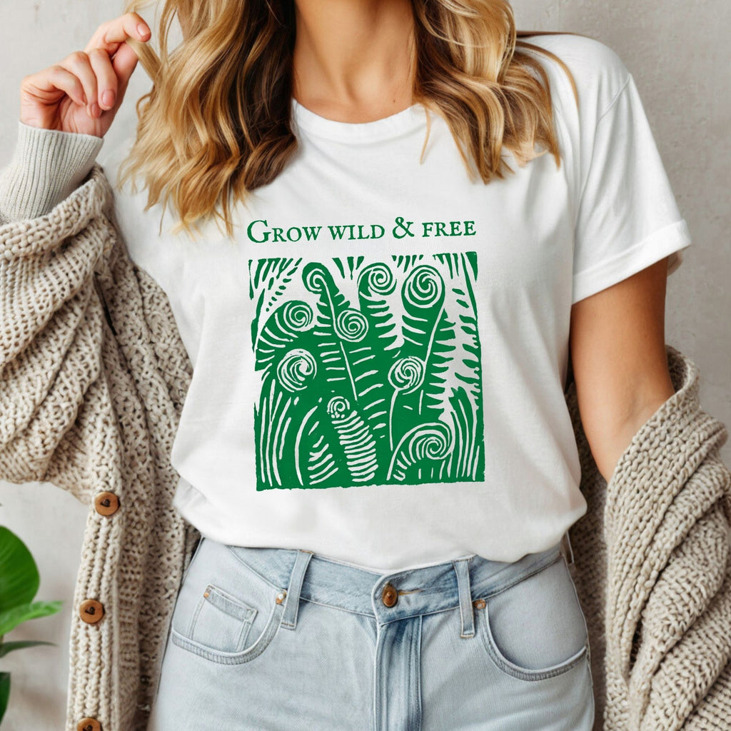 ‘Grow Wild and Free’ Fern Tee