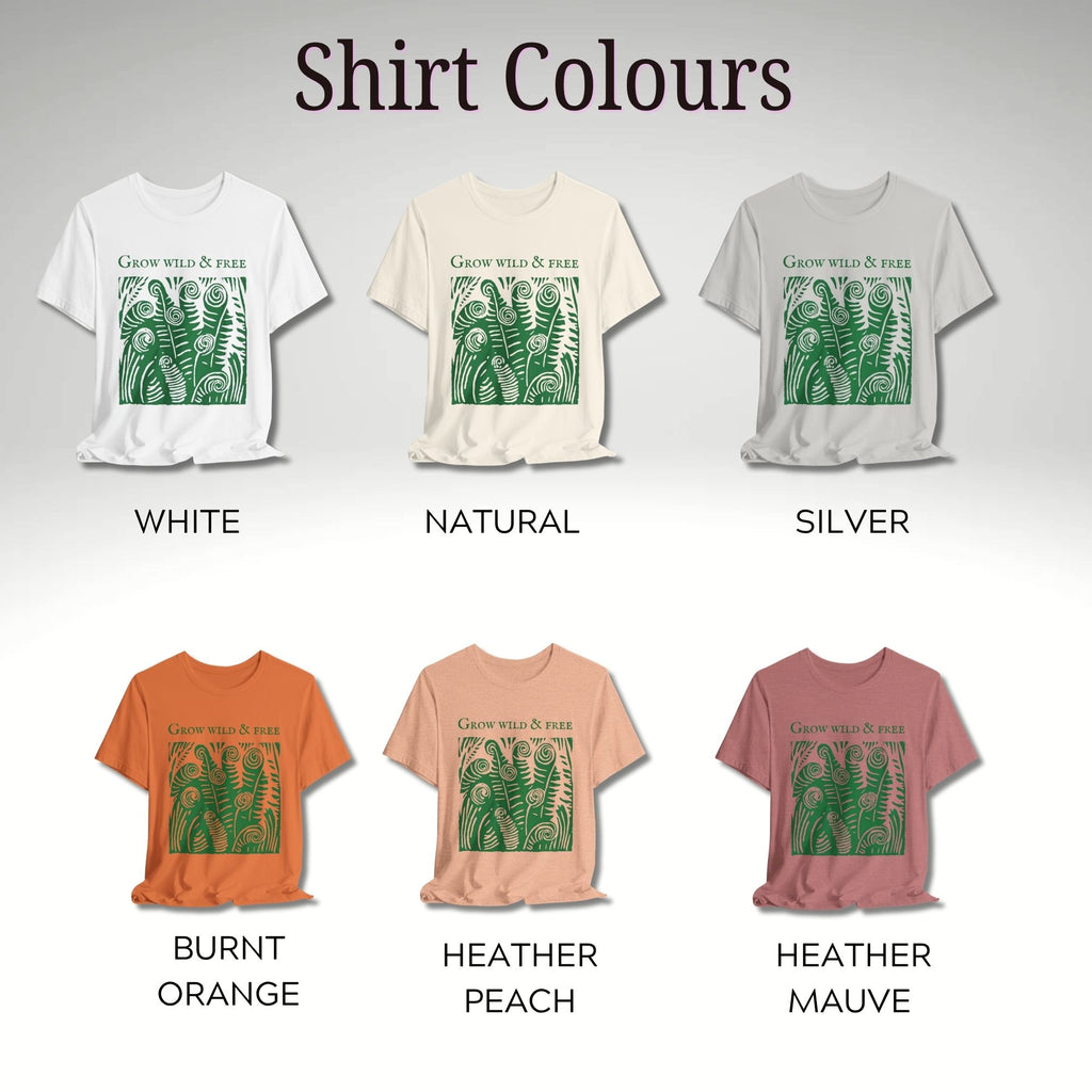 ‘Grow Wild and Free’ Fern Tee