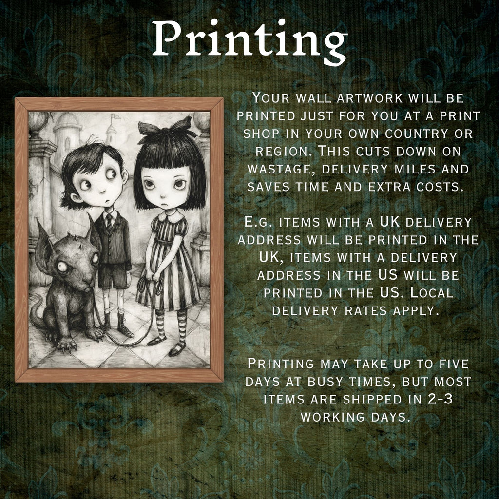 Walking the Gargoyle Print