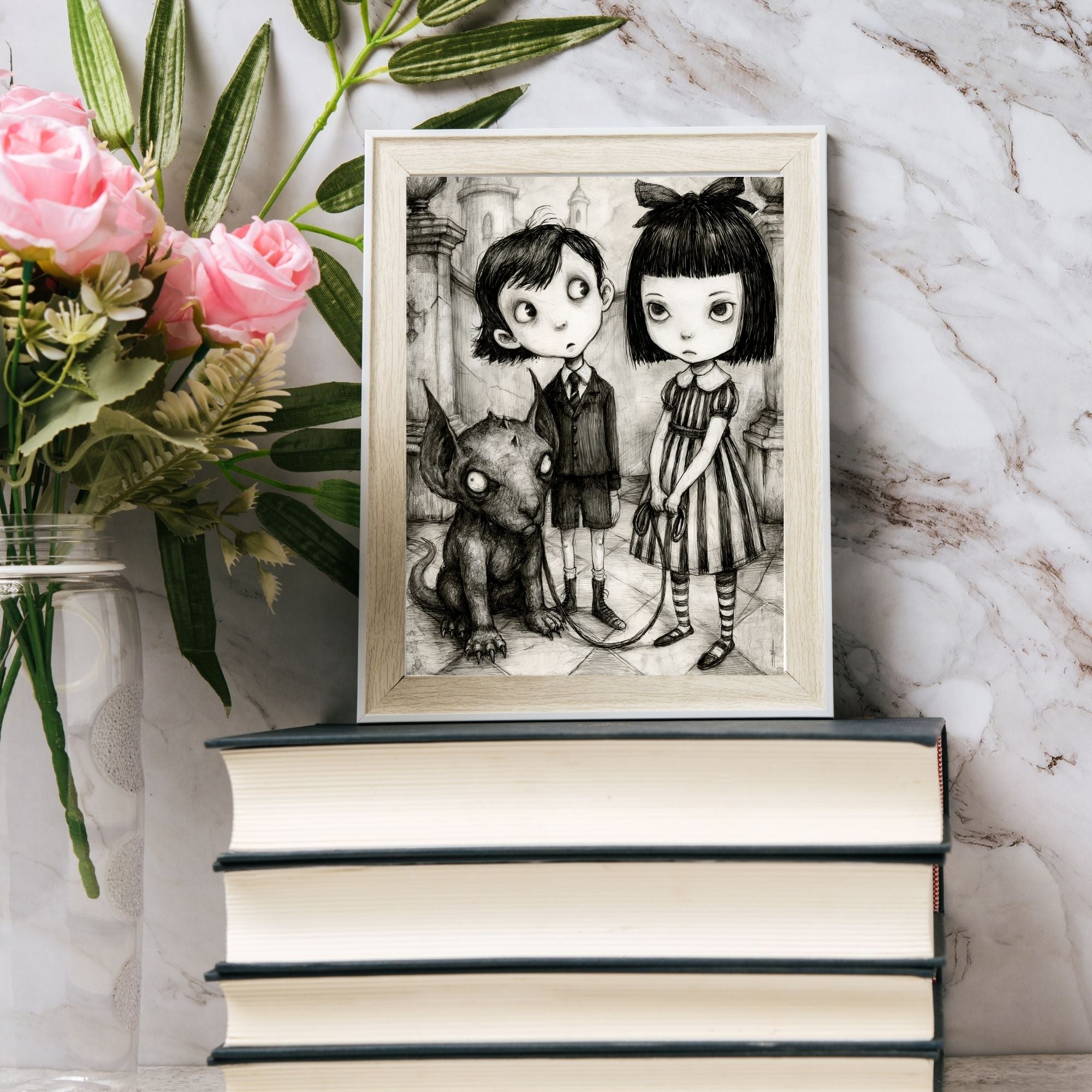 Walking the Gargoyle Print
