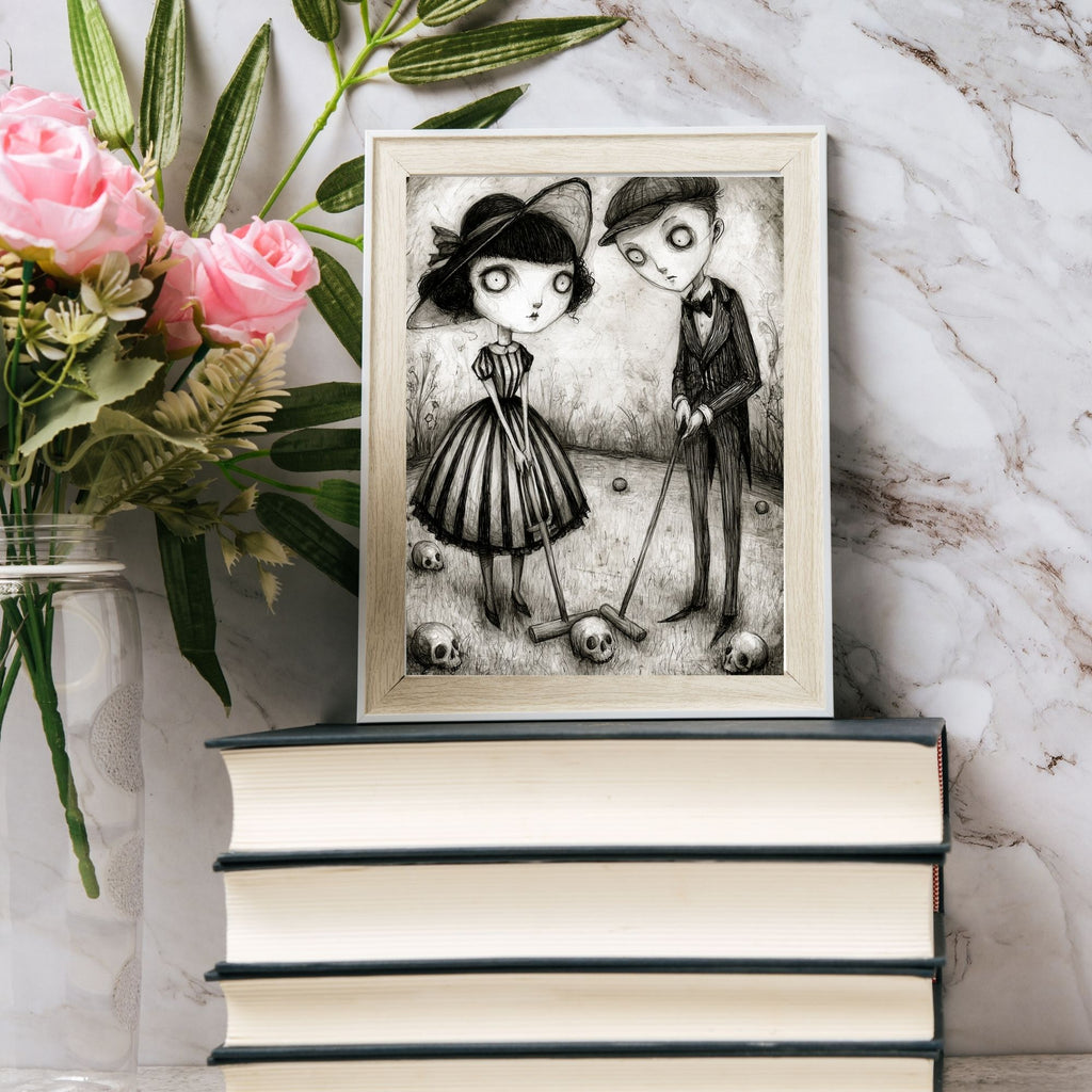 Skull Croquet Print