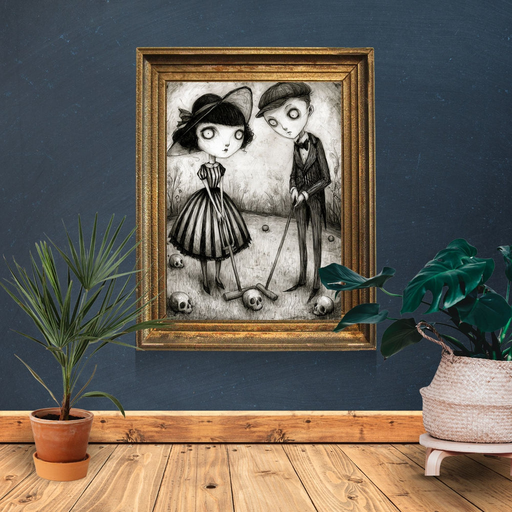 Skull Croquet Print