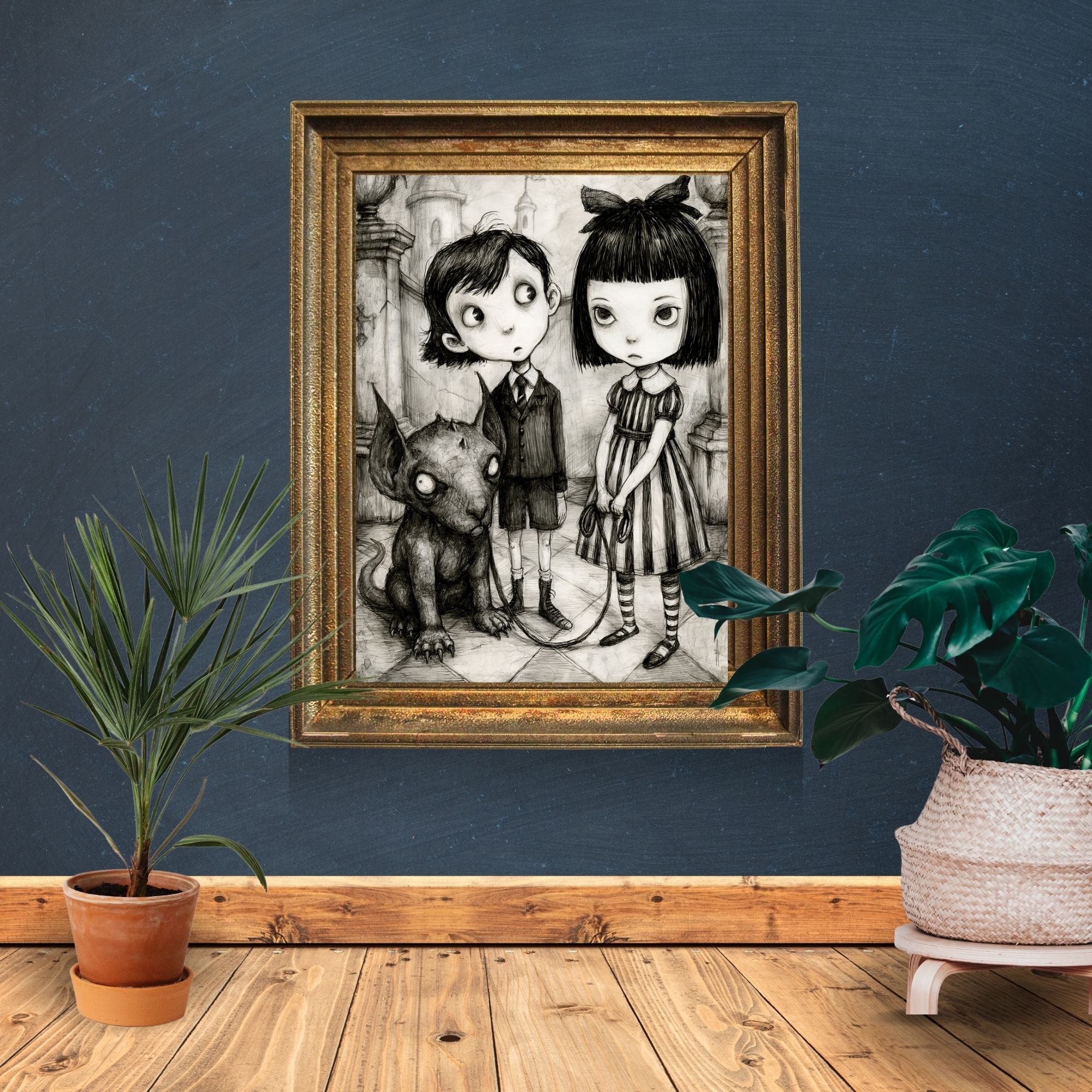 Walking the Gargoyle Print