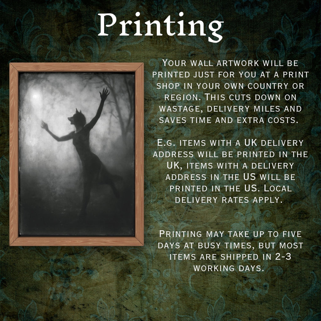 Forest She Wolf Print