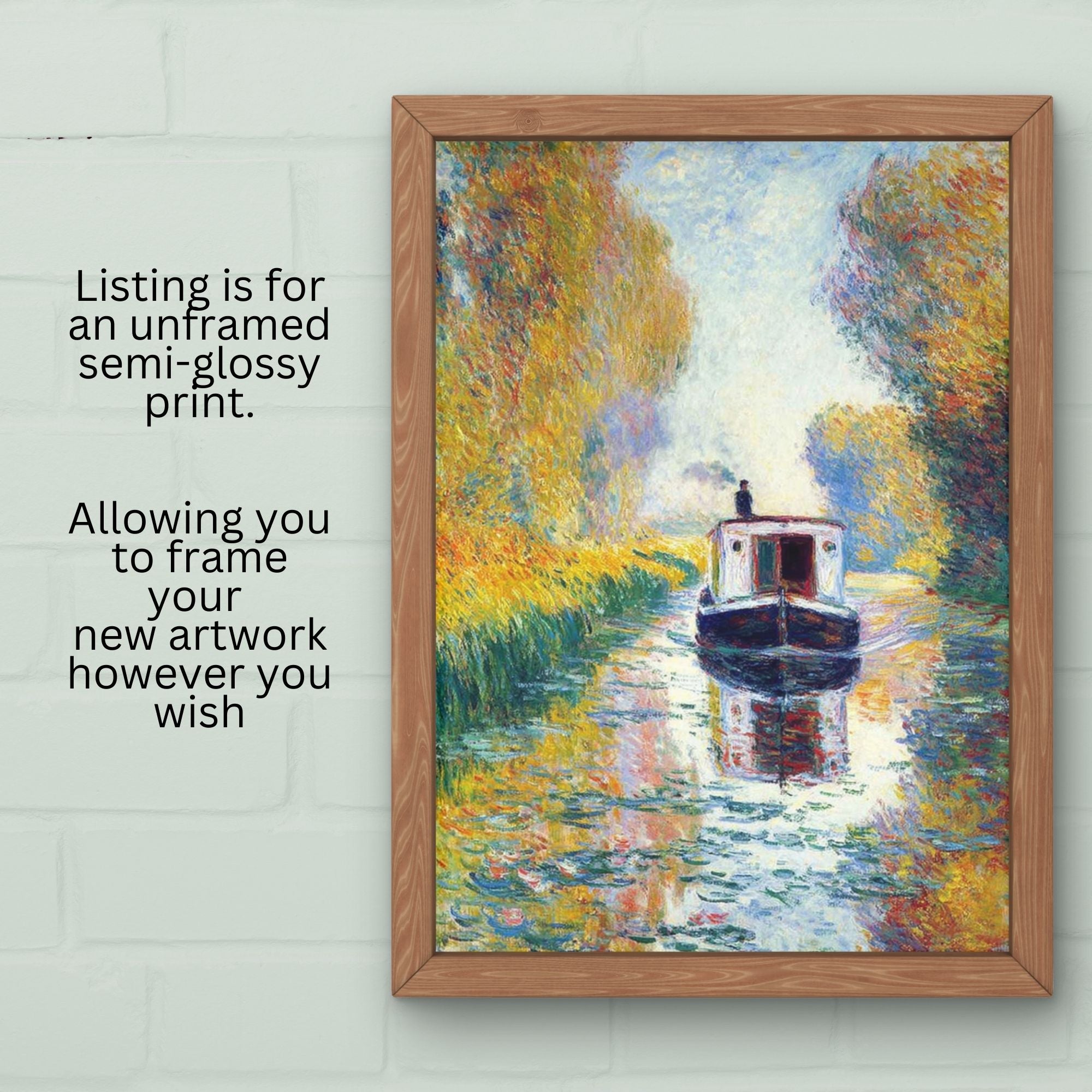 Impressionist Narrowboat Wall Art