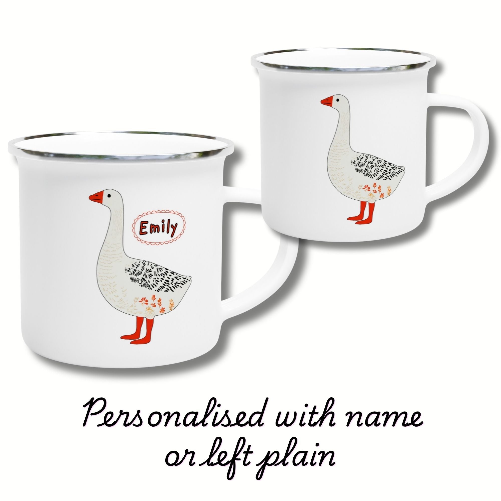 Custom Wild Goose Enamel Mug