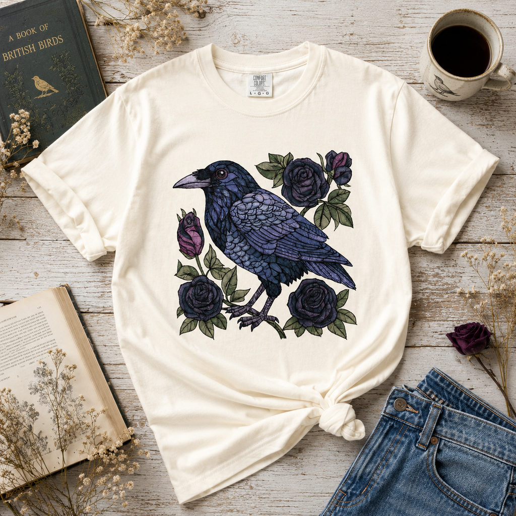 Stained Glass Raven Tee