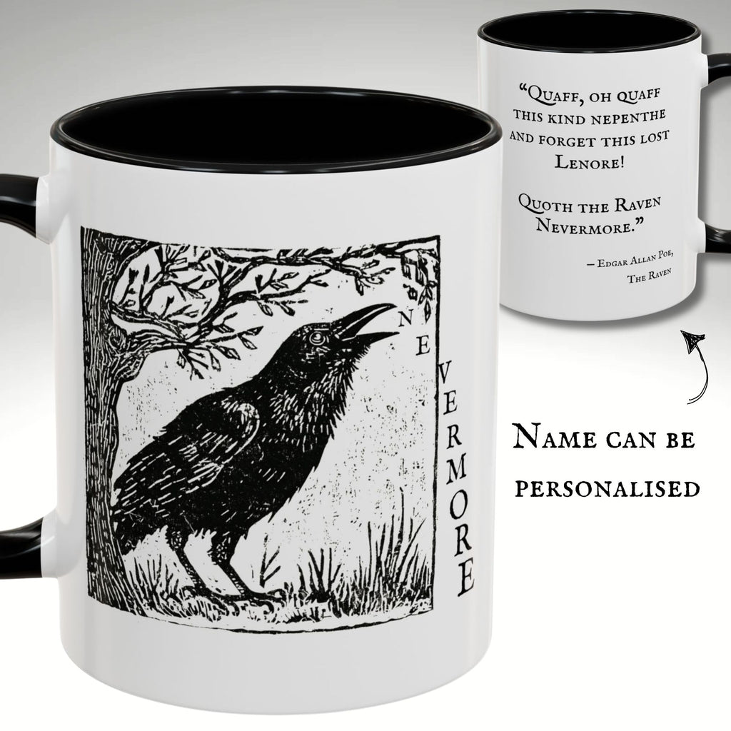 Nevermore Raven Quote Mug