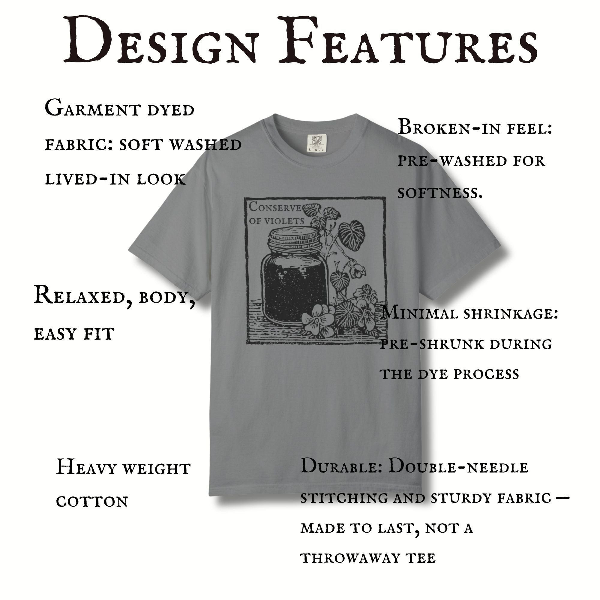 Conserve of Violets Tee