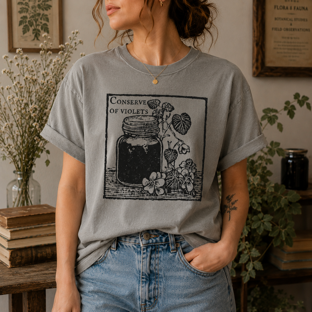 Conserve of Violets Tee