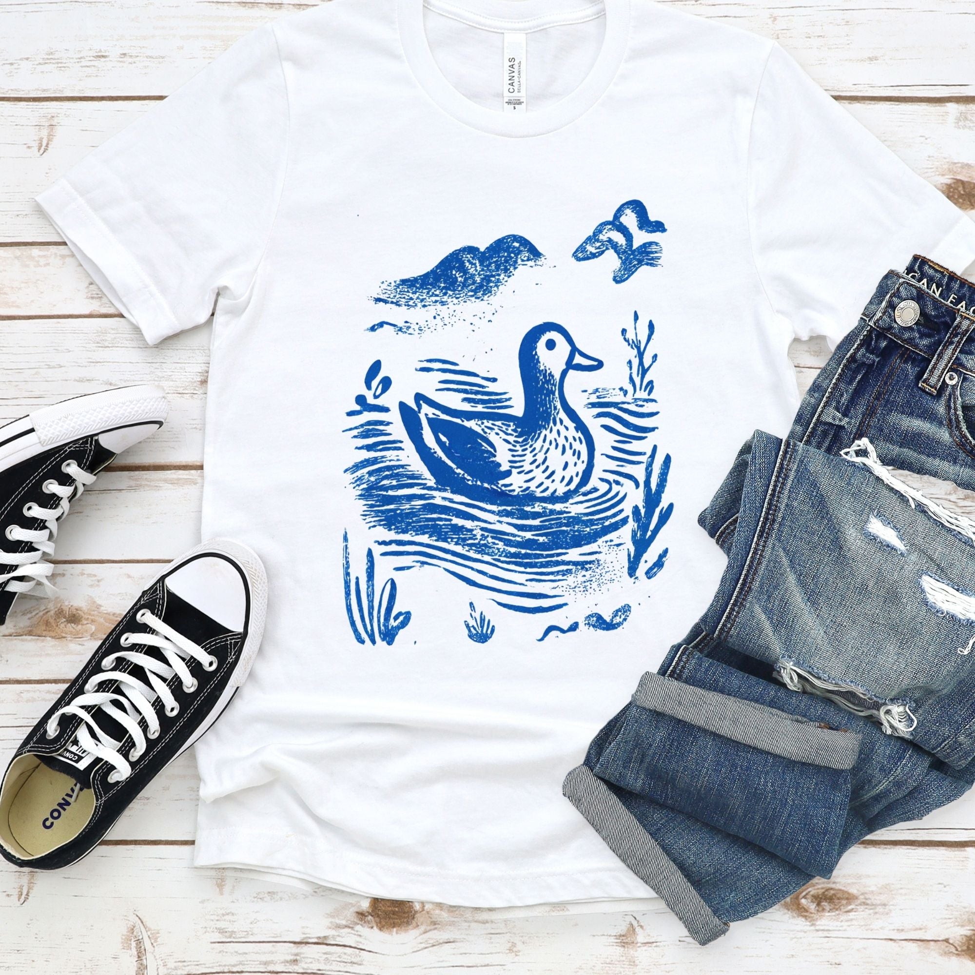 Rustic Print Duck Tee